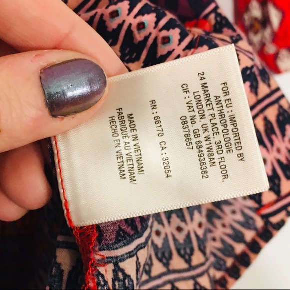 Maeve Button Down Blouse Size 4 - Picture 5 of 5